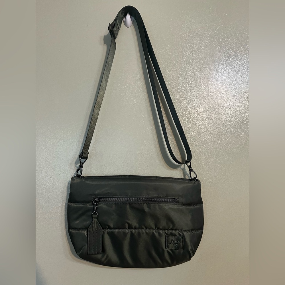 Lug Moonwalk Stylish Forest Green Crossbody Bag